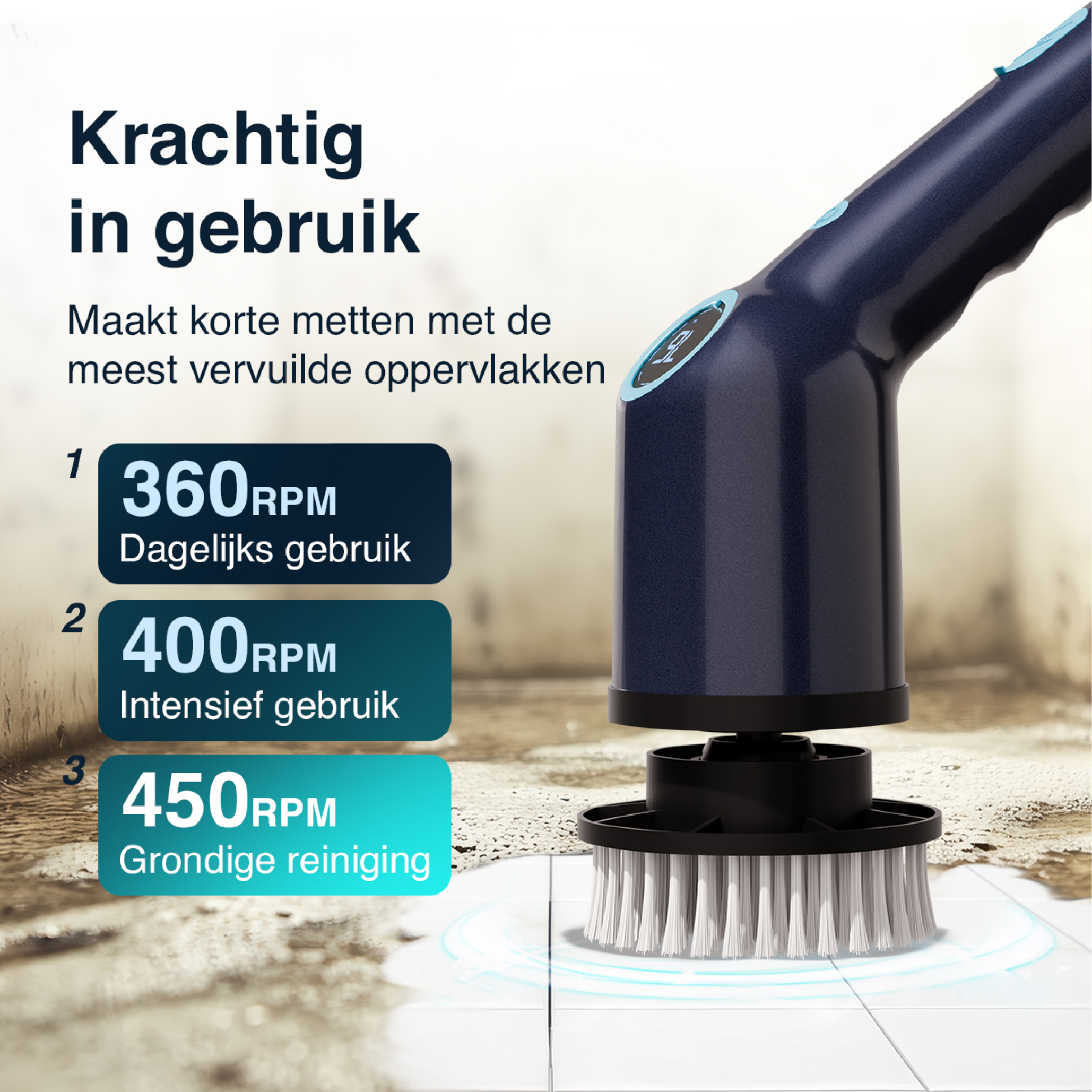 Elektrische Schrobborstel NanoPro